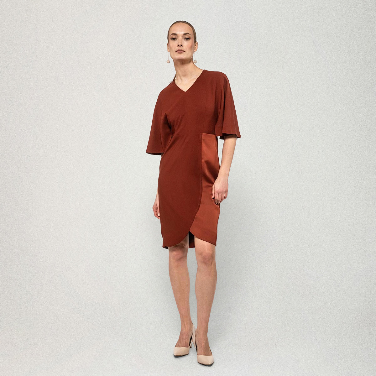 Saime dress, Utu, dark copper
