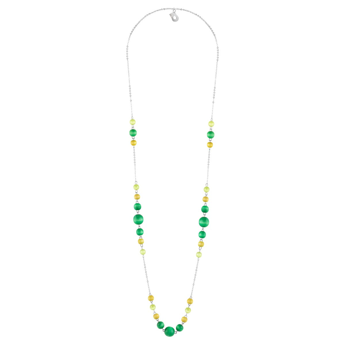Irene necklace, shades of green