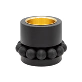 Prinsessa candleholder, black and gold