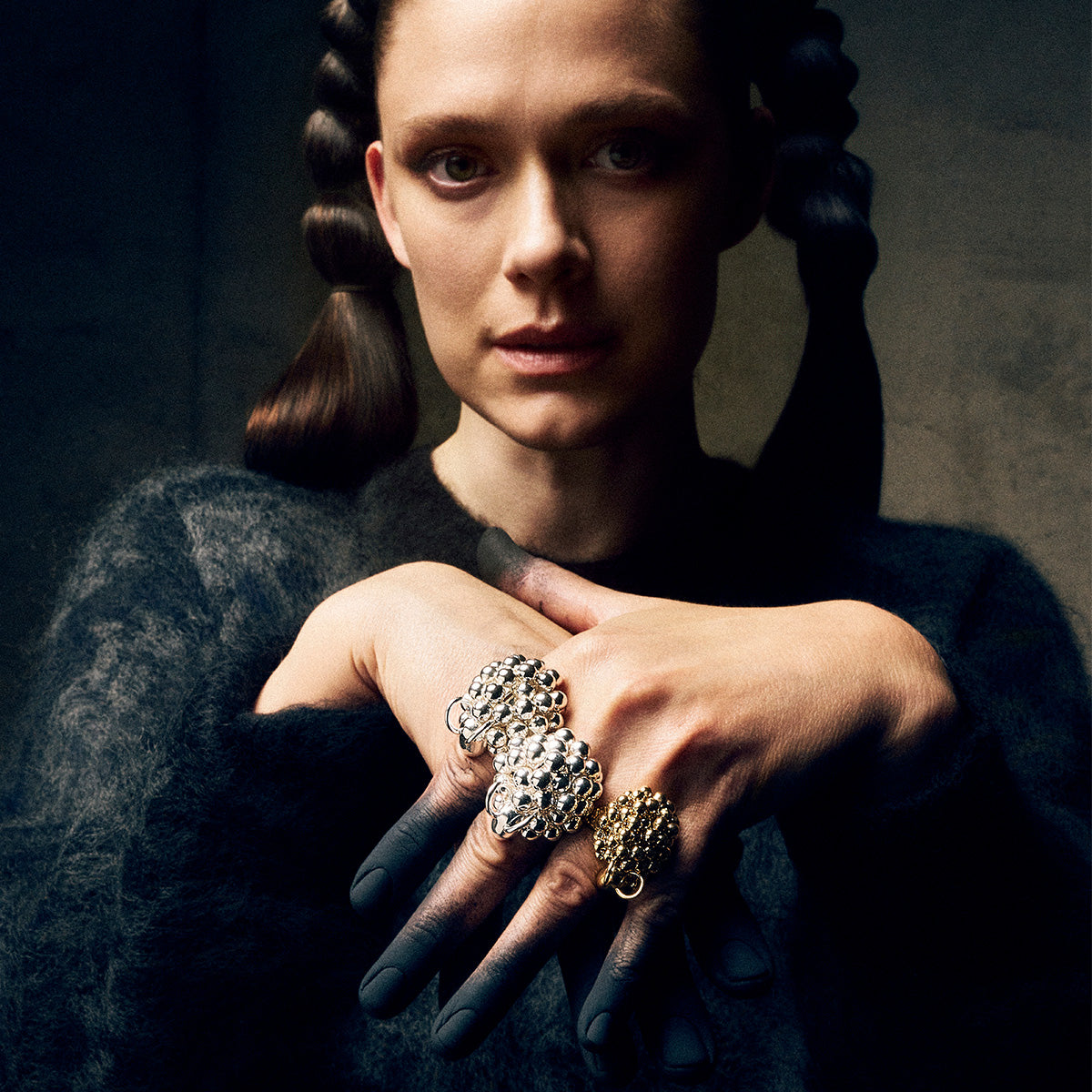 Pikkupässi ring, gold-plated silver