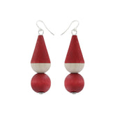 Korvatunturi earrings, red