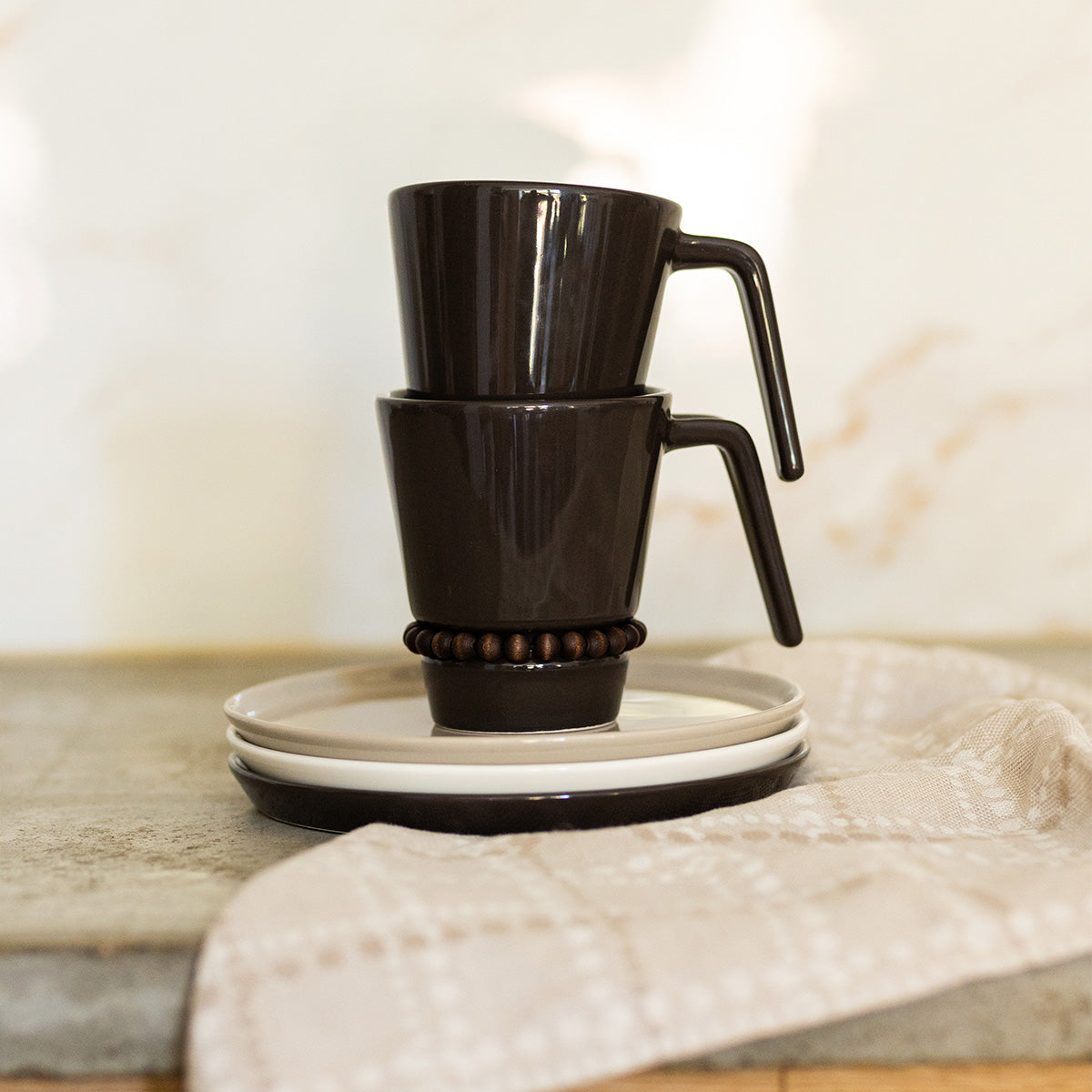 Nuppu mug, dark brown, 2,25 dl