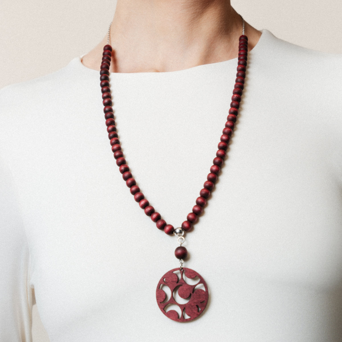 Tuliainen pendant, plum red