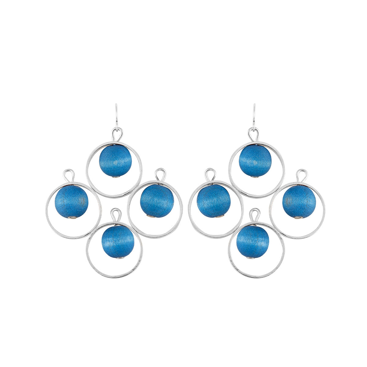 Aamukaste earrings, blue