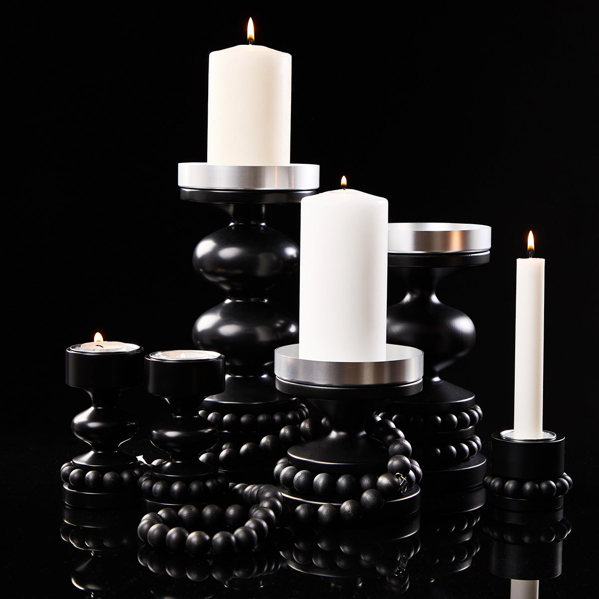 Prinssi candleholder, black