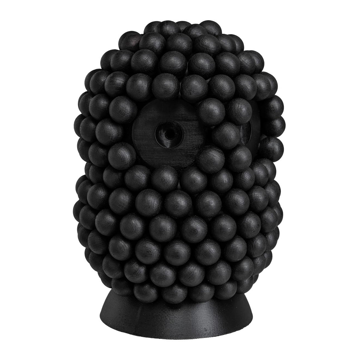 Boreal owl sculpture, 16,5 cm, black