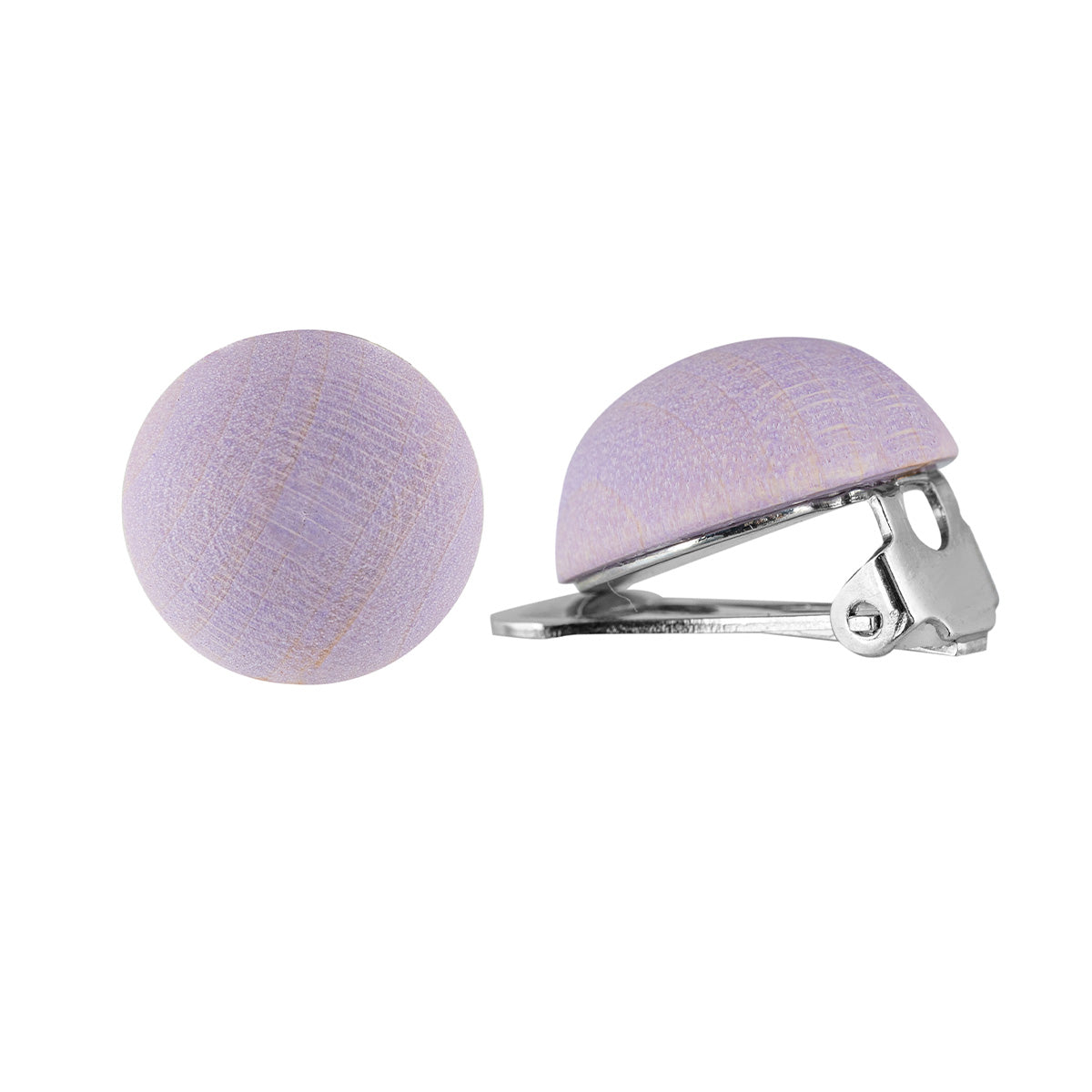 Nappi clip-on earrings, lavender