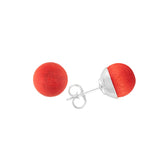 Alisa earrings, orange red