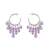 Gisella earrings, lavender