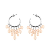 Gisella earrings, ecru