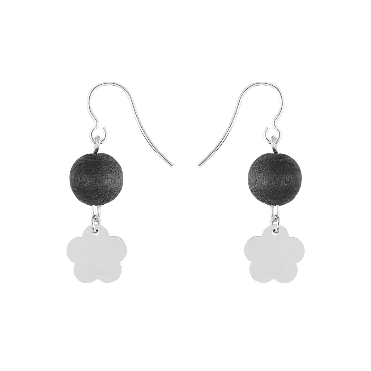 Minea earrings, black