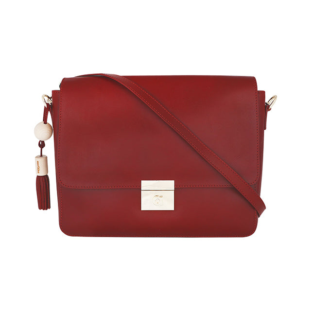 Helle shoulder bag wine red