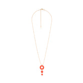 Irina pendant, orange and gold