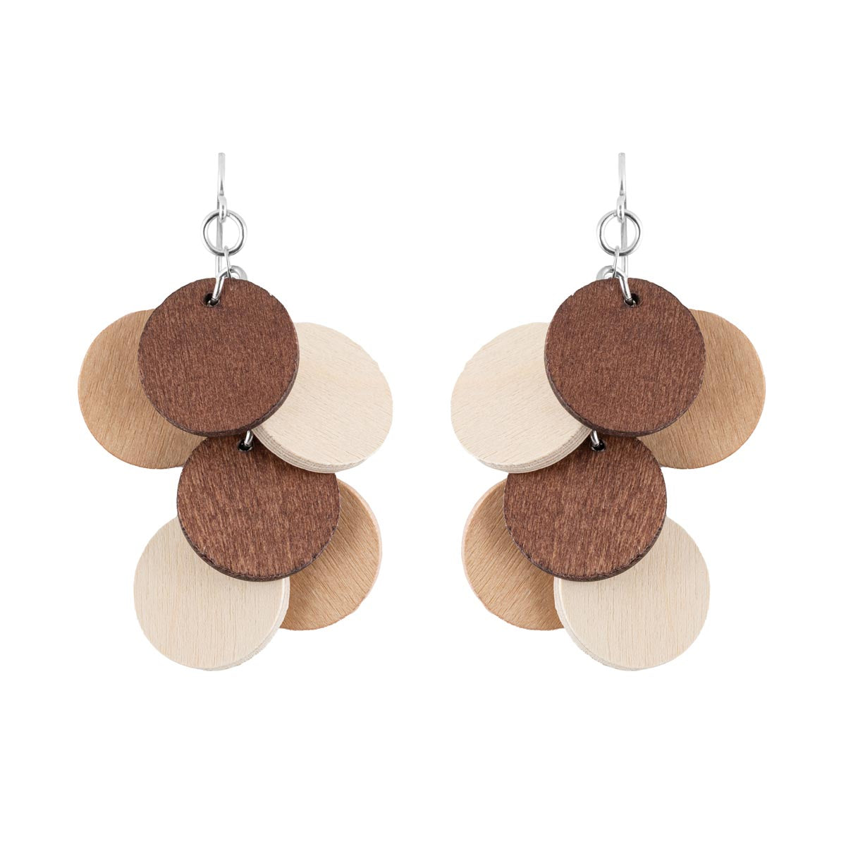 Juolukka earrings, brown
