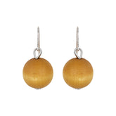 Karpalo earrings, dark yellow
