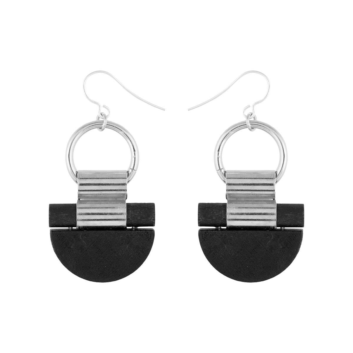 Kelohonka earrings, black and white