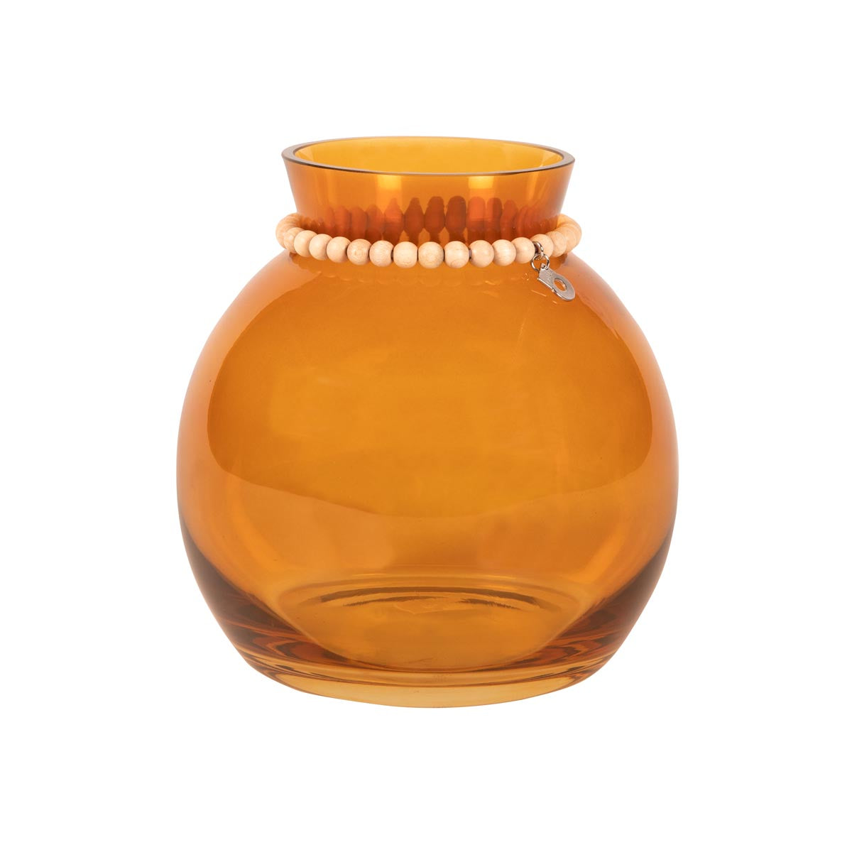 Kupla vase, small 16 cm, amber