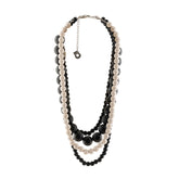 Lehto necklace, black and white