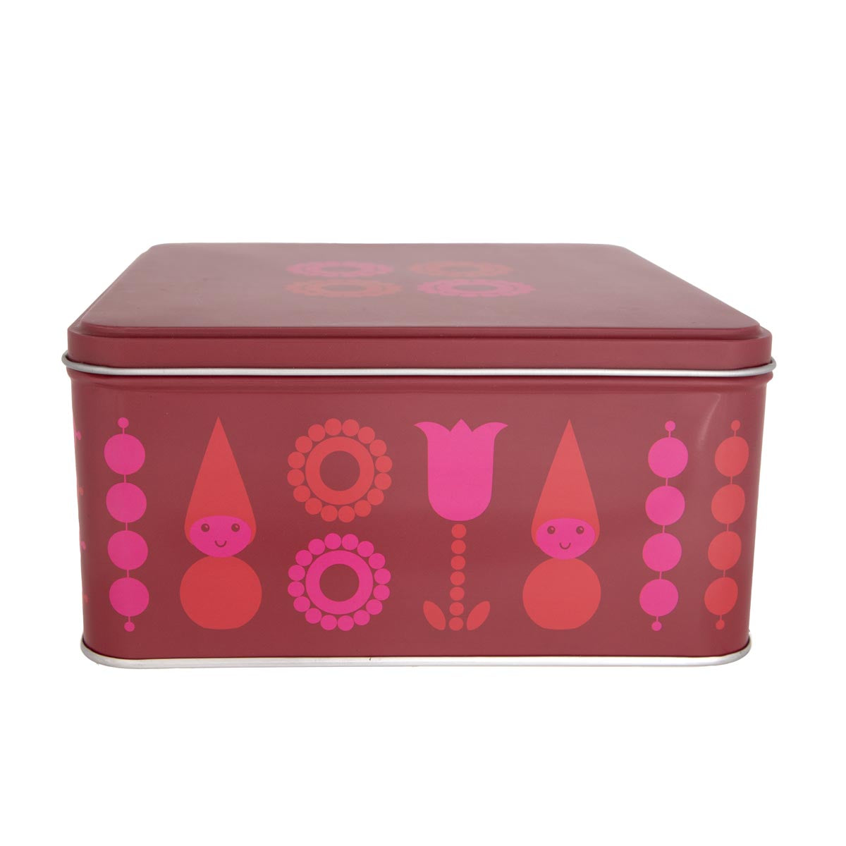 Tonttu tin box, red