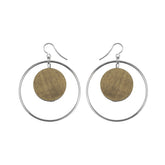 Vuono earrings, moss green